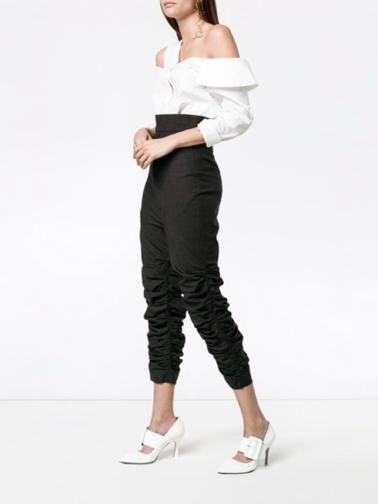 Jacquemus Pants - New! JACQUEMUS • Le Corsaire Fronce Trouser Pants in Dark Grey